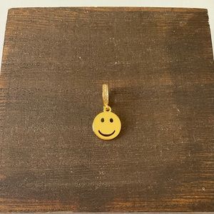 Gold Smiley Face Pendant